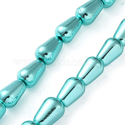 Гальванические нити из синтетических немагнитных гематитовых бусин G-C248-H01-6x12mm-1