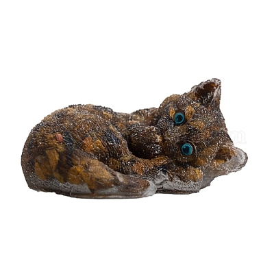 Украшение для дисплея кошки из смолы PW-WG63330-04-1