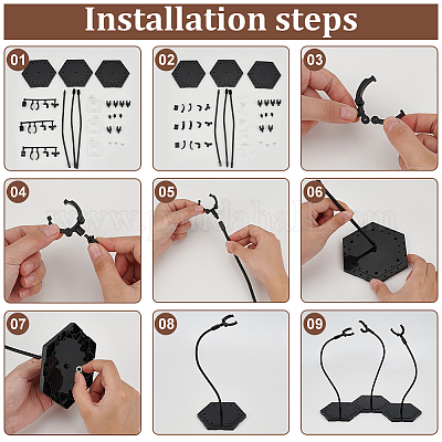 Держатели для пластиковых моделей в собранном виде ODIS-WH0030-133A-1