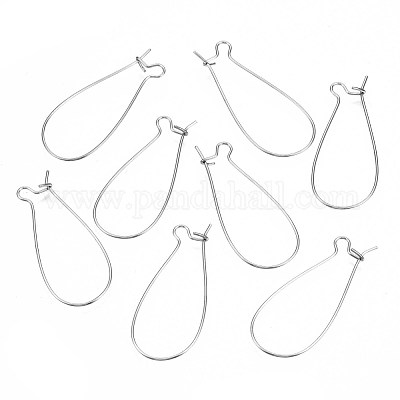 Фурнитура для сережек-колец из нержавеющей стали 304 STAS-S117-008F-01-1