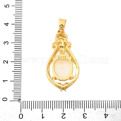 Латунные микро проложить кубического циркония подвески KK-F894-01G-1