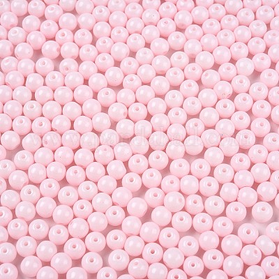 Непрозрачная выпечка окрашены стеклянные бусины DGLA-T004-02F-1