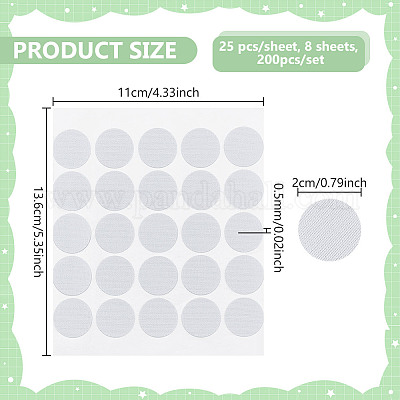 200 шт. полиэфирный термоплавкий клей-наклейка для заглушек отверстий для винтов FIND-WH0609-76-1