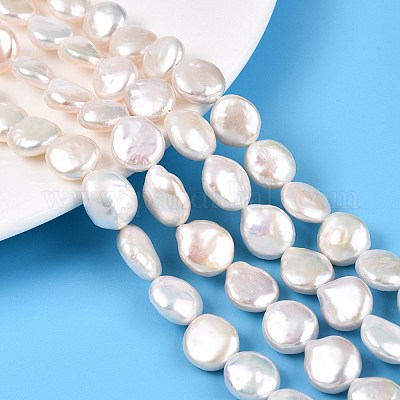 Природные Кеши жемчуг пряди PEAR-S018-02I-1