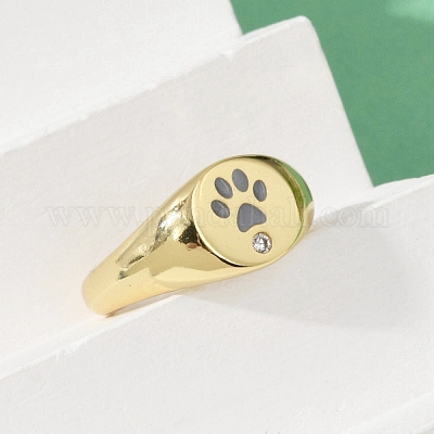 Регулируемые манжеты-кольца из латуни с микропаве из кубического циркония для женщин RJEW-C129-06G-1