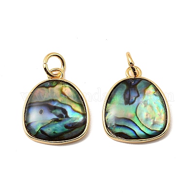 Подвески из натуральной скорлупы пауа KK-G538-21G-1