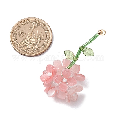 Смолы цветок кулоны PALLOY-TA00251-02-1