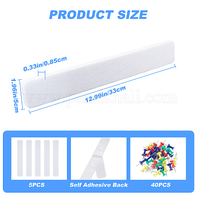 Прямоугольные самоклеящиеся фетровые стикеры для заметок в блокнотах AJEW-CP0008-55A-02-1