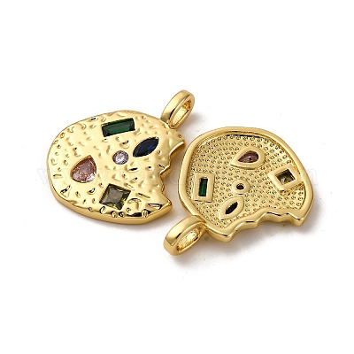 Латунные микро проложить кубического циркония подвески KK-P308-32G-1