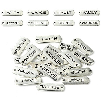 DIY вдохновляющее слово в тибетском стиле подвески из сплава наборы для изготовления брелоков DIY-YW0008-81-1