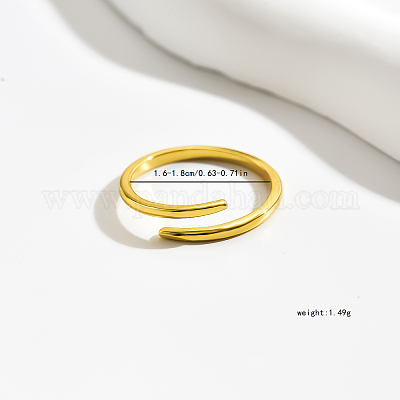 Минималистичное серебряное открытое кольцо S925 для повседневного ношения и свиданий QW6427-1