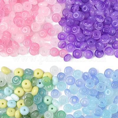 120 шт. 2-х цветные бусины из искусственного нефрита DGLA-FS0001-21B-1