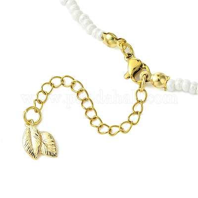 2шт 2 цвета комплекты ожерелья из стеклянного бисера NJEW-MZ00053-1