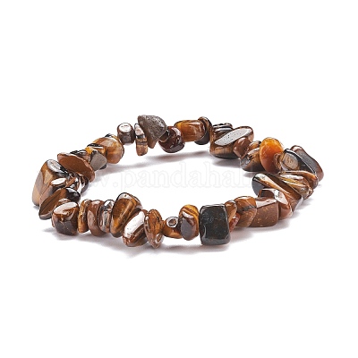 Tiger Eye Beads, Natural, Medium Chip