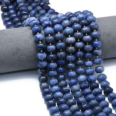 Природные голубые авантюрин бисером пряди G-P573-B10-01-1