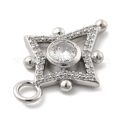 Латунные микро проложить кубического циркония подвески KK-L228-17P-1