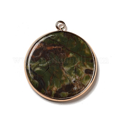 Подвески из натуральной камбабы с яшмой G-A213-01G-10-1