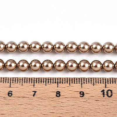 Выпечка из окрашенного перламутрового стекла жемчужные бусинки HY-N002-5mm-A06-1
