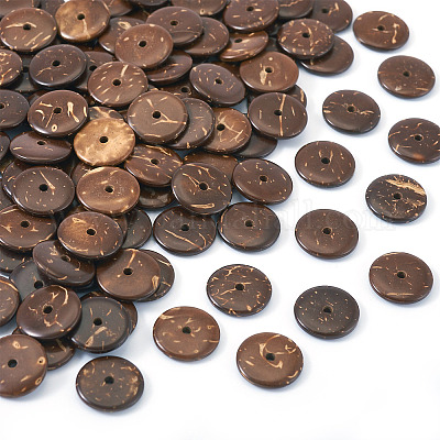 100 шт. натуральные кокосовые бусины COCO-TA0001-01D-1