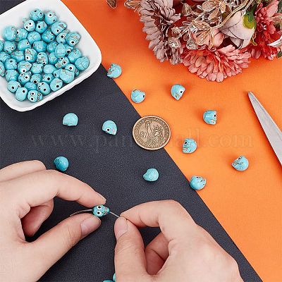 60 шт. бусины из смолы с имитацией драгоценных камней RESI-AR0001-48-1