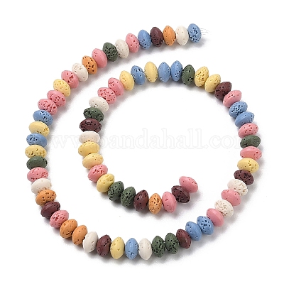 Синтетические бусины из лавы G-B087-02A-1