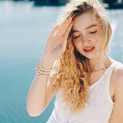 4шт. 4-х цветный набор браслетов из искусственной кожи с магнитными застежками BJEW-AN0001-77-1