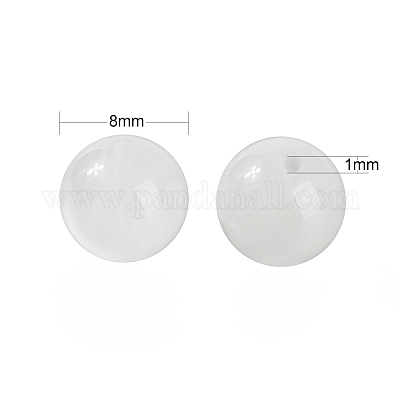 100шт 8 мм натуральные белые бусины из лунного камня DIY-LS0002-19-1