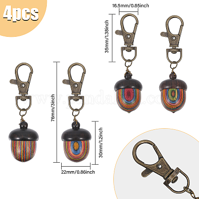 Деревянная подвеска HJEW-AB00442-1