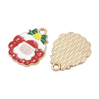 Рождественские эмали сплава подвески FIND-I067-02KCG-12-1