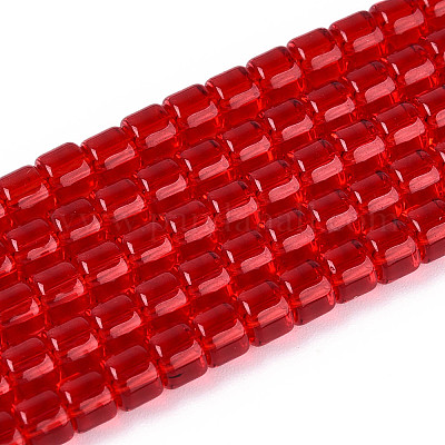 Прозрачные стеклянные бусины GLAA-N065-4x4mm-A04-1