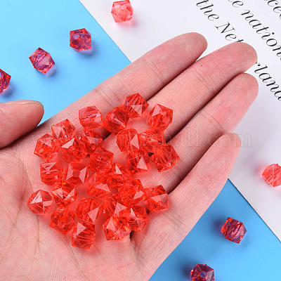 Прозрачные акриловые бусины MACR-S373-51B-B05-1