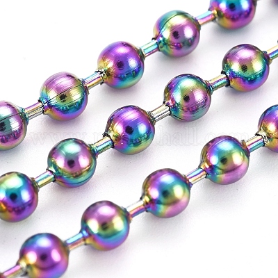 Шариковые цепи из нержавеющей стали 304 с вакуумным покрытием pvd CHS-F009-01D-M-1