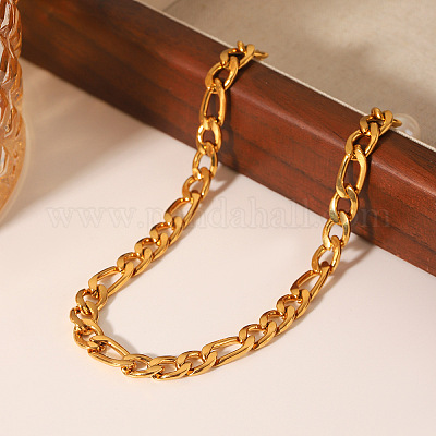 Браслеты на ногу Figaro из нержавеющей стали 304 FS-WG4879D-01-1