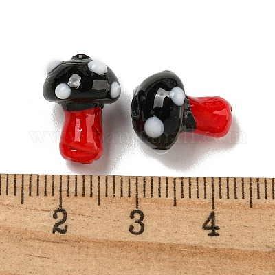 Бусы лэмпворк ручной работы LAMP-N025-03E-1