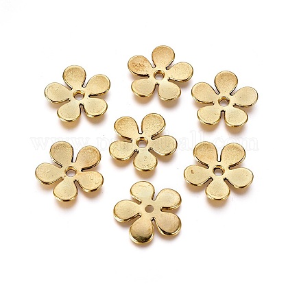 チベット風ビーズキャップ 花 アンティーク黄金 21x2 5mm 穴 1 5mm 無鉛の ニッケルフリー及びカドミウムフリーのの通販 Jp Pandahall Com
