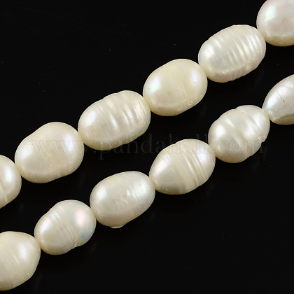 Klasse eine natürliche kultivierte Süßwasserperle Perlen Stränge X-A23WB011-1