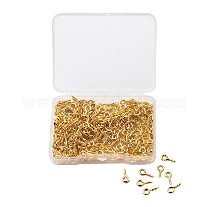 Iron Screw Eye Pin Peg Bails, For Half Drilled ...