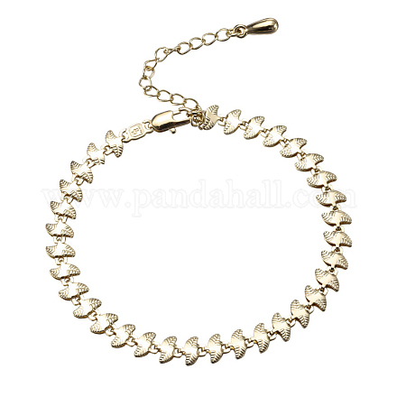 Brass Link Chain Bracelets BJEW-EE0003-03G-1