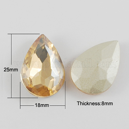 Diamante de imitación de cristal en punta RGLA-Q003-1-1