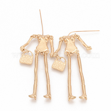 Alloy Human Body Skeleton For DIY Toy Doll Making PALLOY-Q359-004G-NR-1