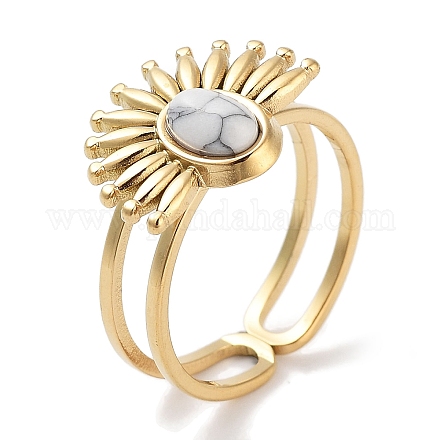 Ионное покрытие (IP) кольцо из нержавеющей стали 304 RJEW-B059-01G-01-1