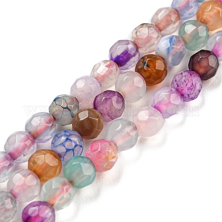 Chapelets de perles d'agate naturelle G-Q1000-01G-1