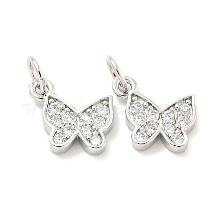 Покрытие стойки латунь микропаве прозрачные подвески из кубического циркония KK-B093-13A-P-1