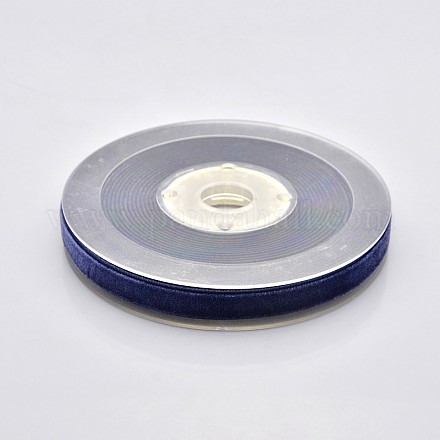 Polyester Velvet Ribbon for Gift Packing and Festival Decoration SRIB-M001-10mm-370-1
