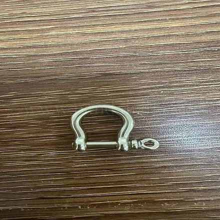 D-Ring-Ankerschäkel aus Messing LS-KK-WH0020-02-1-1