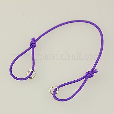 Adjustable Elastic Cord Bracelet Making AJEW-JB00008-04-1