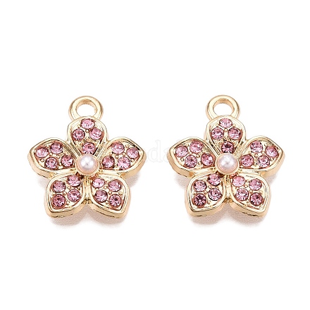 Подвески из сплава с покрытием стойки и стразами FIND-N005-15B-1