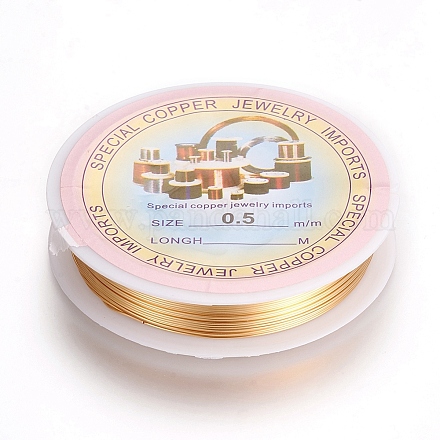 Alambre de cobre redondo para hacer joyas CWIR-L004-B-G-1