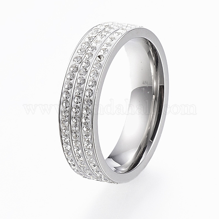 304 Stainless Steel Wide Band Finger Rings RJEW-H121-11A-19mm-1