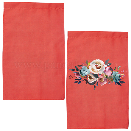 Gorgecraft 2 pezzi bandiere da giardino rosse AJEW-WH0118-87G-1